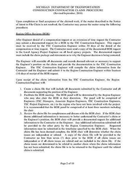 File:MDOT Construction Contractor Claims Procedure September 2018.pdf