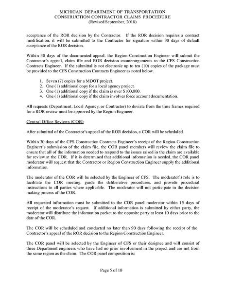 File:MDOT Construction Contractor Claims Procedure September 2018.pdf
