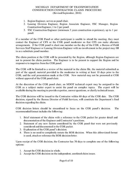 File:MDOT Construction Contractor Claims Procedure September 2018.pdf