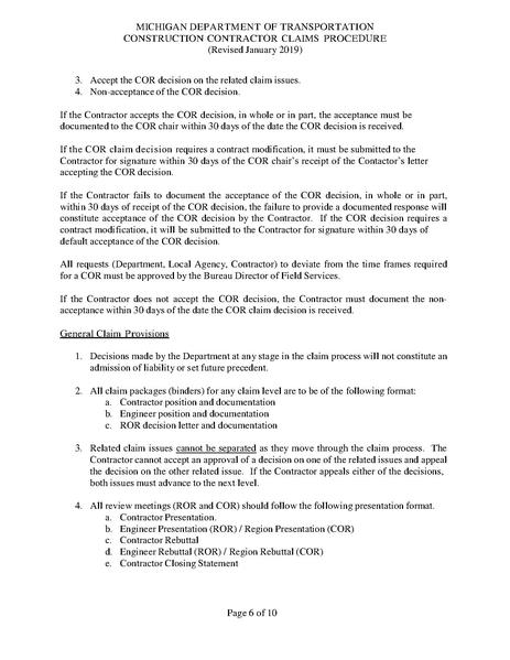 File:MDOT Construction Contractor Claims Procedure January 2019.pdf